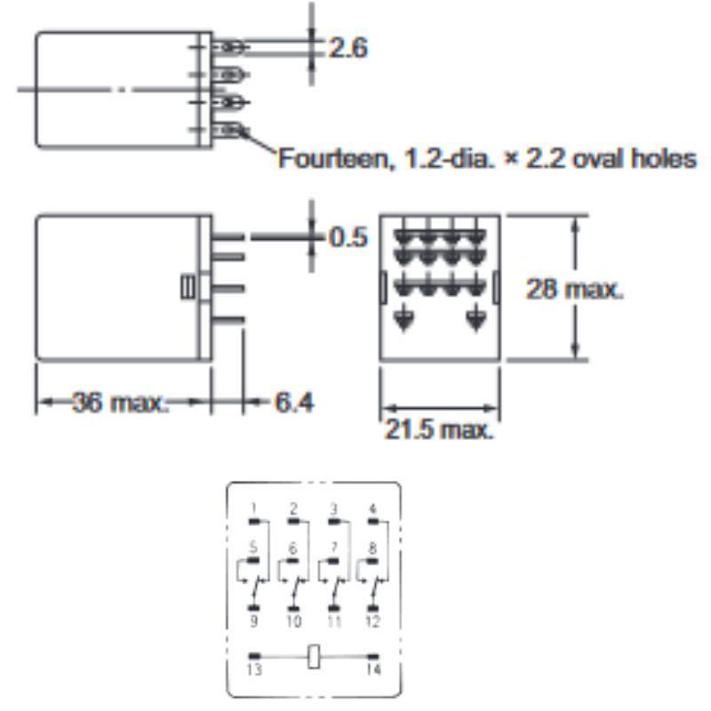 RELAY AC 220V 6274